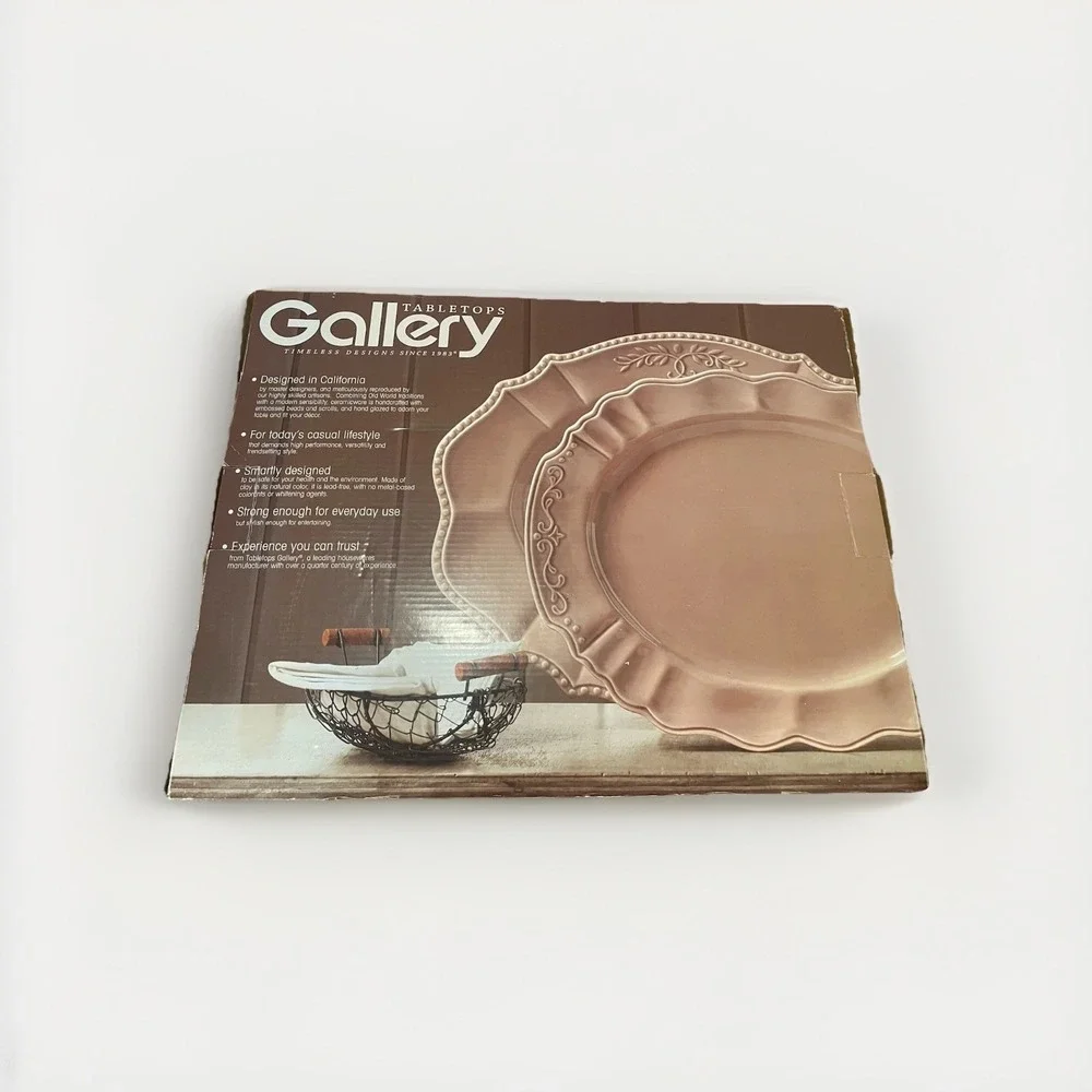 NEW Large Heavy (2)TableTops Gallery Harvest Oval Serving Platter‎ Beige